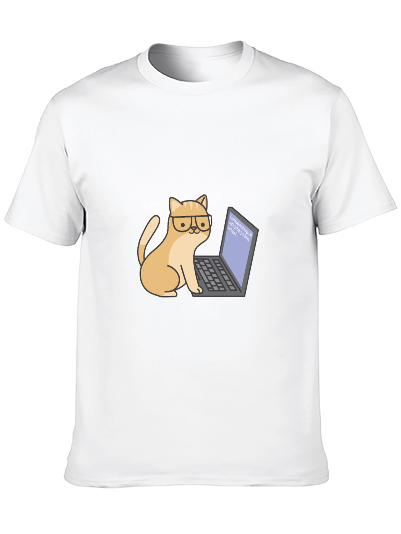 Black Cat Programmer T-Shirt - Cute & Geeky view 10