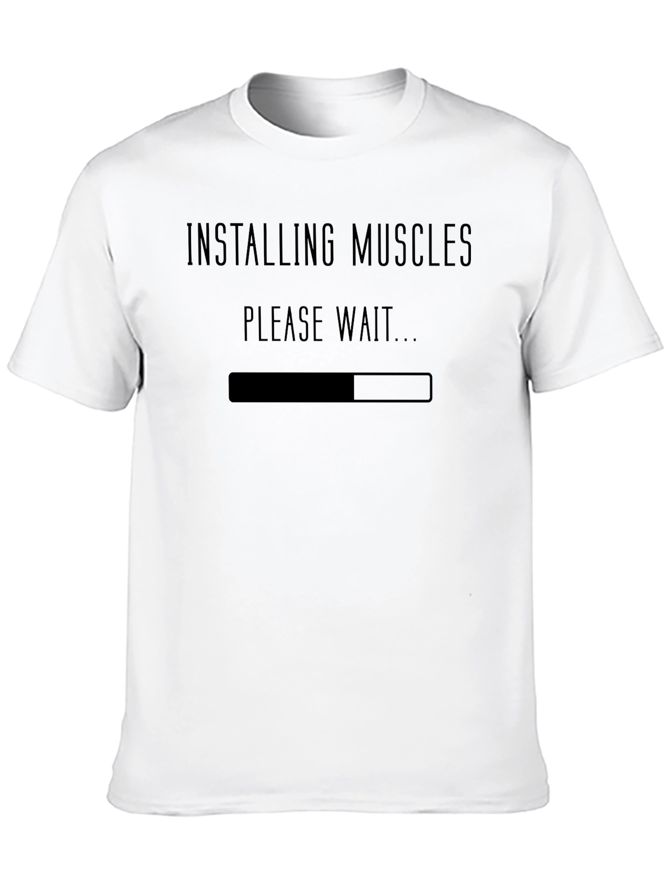 Black Installing Muscles Graphic Tee - Black view 10