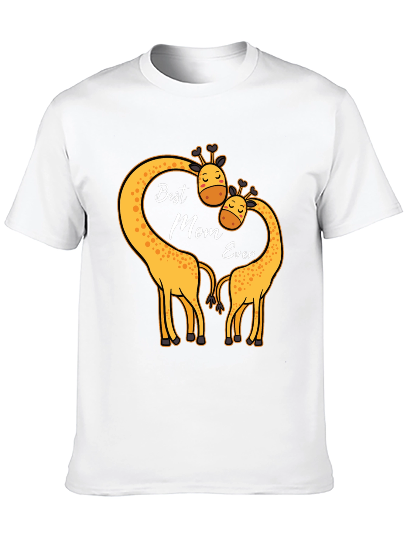 Black Best Mom Ever Giraffe T-Shirt view 10