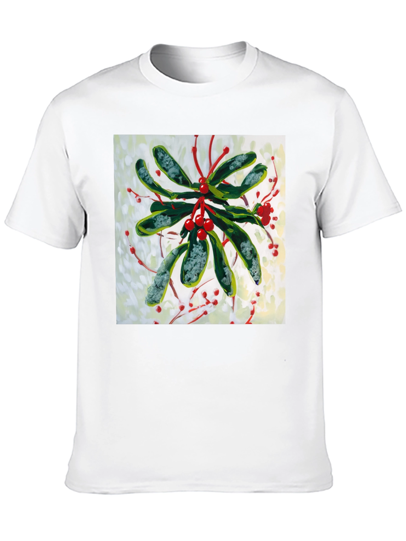 Black Mistletoe Graphic Tee - Holiday Style view 10