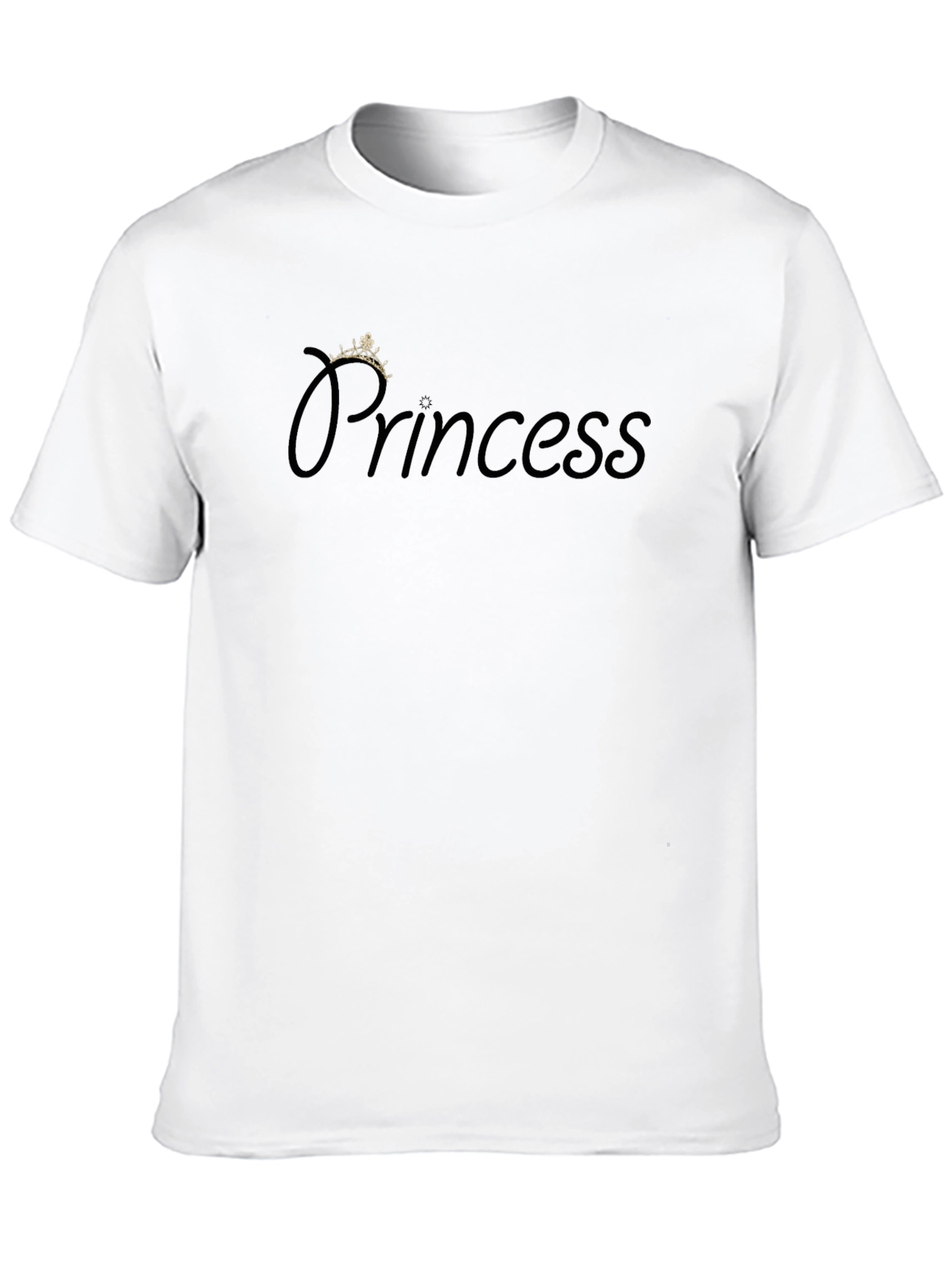 Black Princess Crown Graphic Tee - Black T-Shirt view 10