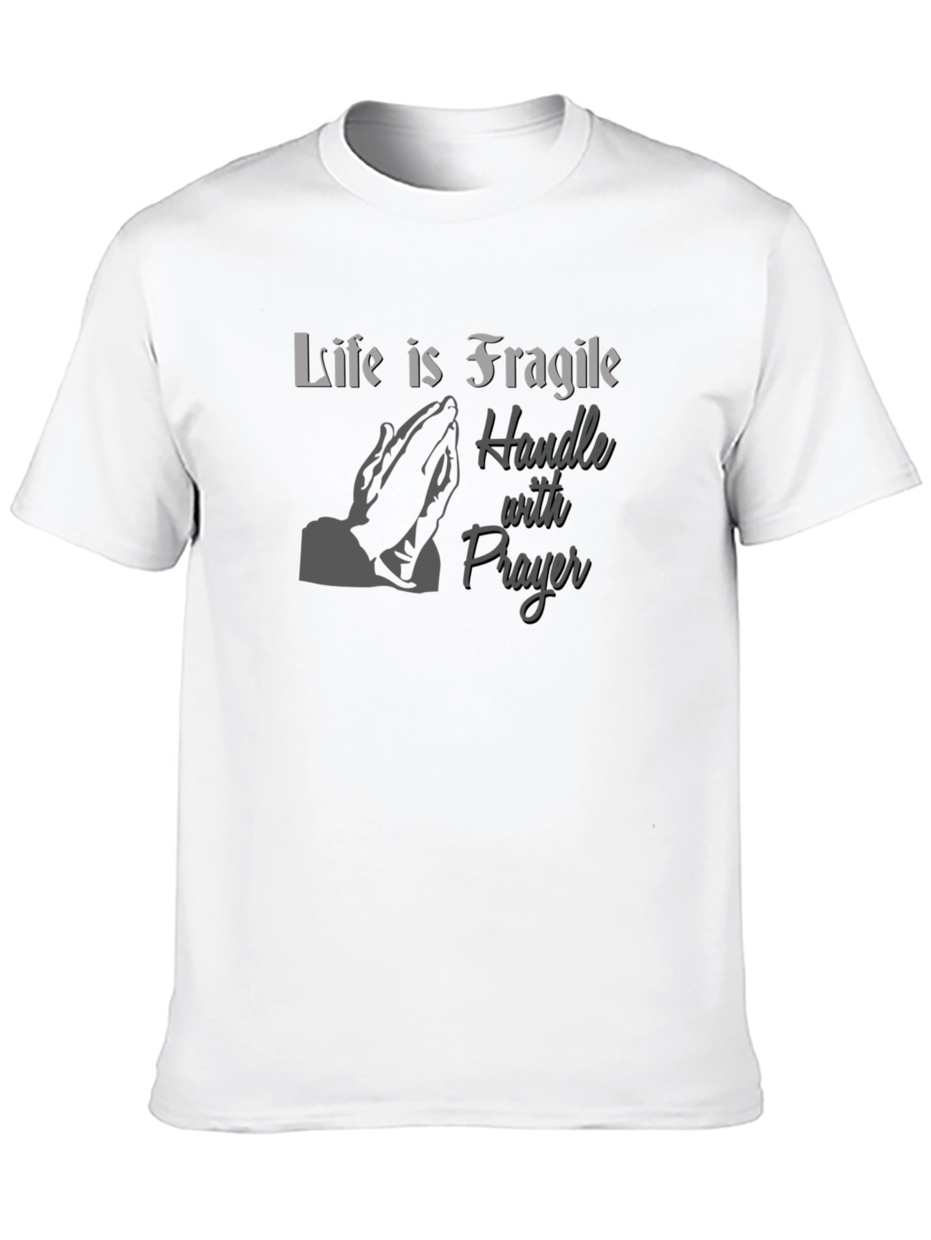 Black Life is Fragile T-Shirt - Prayer Design view 10