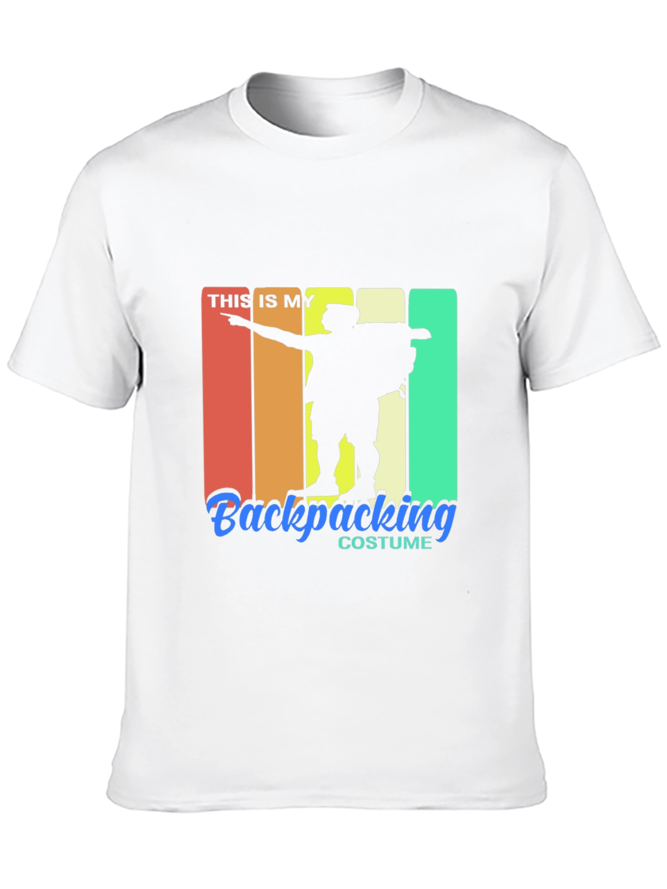 Black Backpacking Costume T-Shirt view 10
