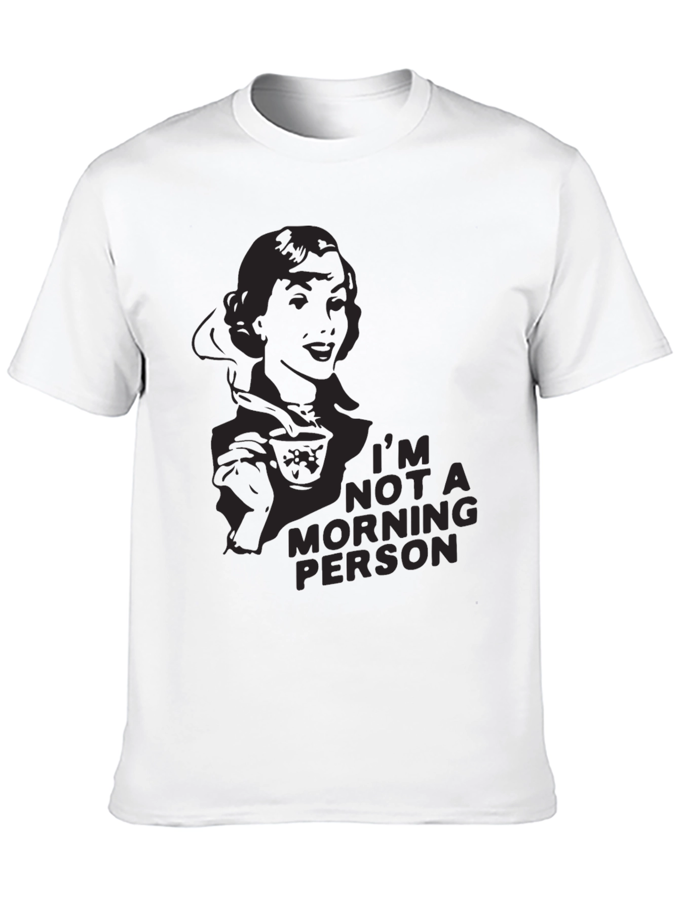 Black I'm Not A Morning Person Graphic T-Shirt view 10