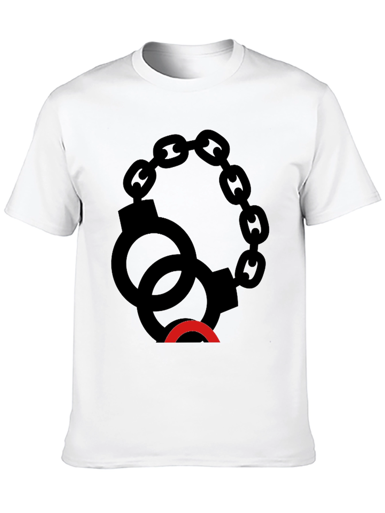 Black Handcuff Graphic Tee - Edgy Style view 10