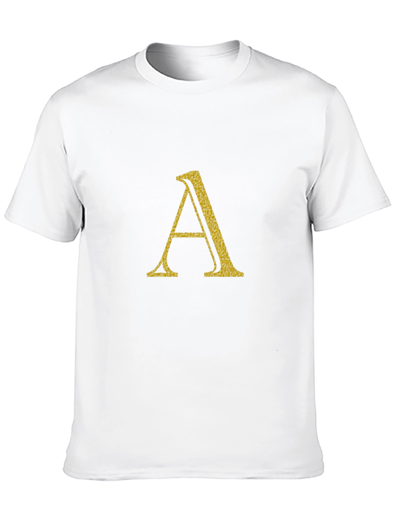 Black Letter A Graphic Print Black T-Shirt view 10