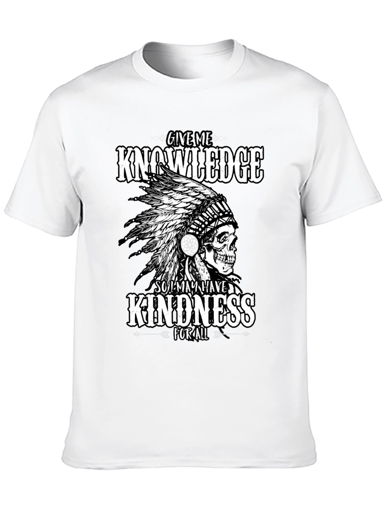 Black Knowledge & Kindness Graphic T-Shirt view 10