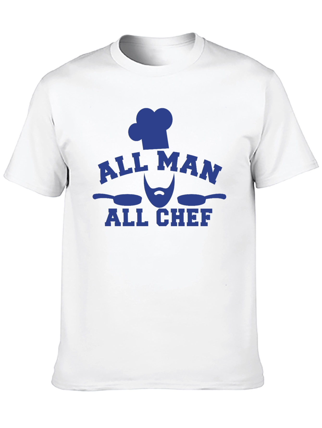 Black All Man All Chef Graphic Tee - Black Cotton T-Shirt view 10