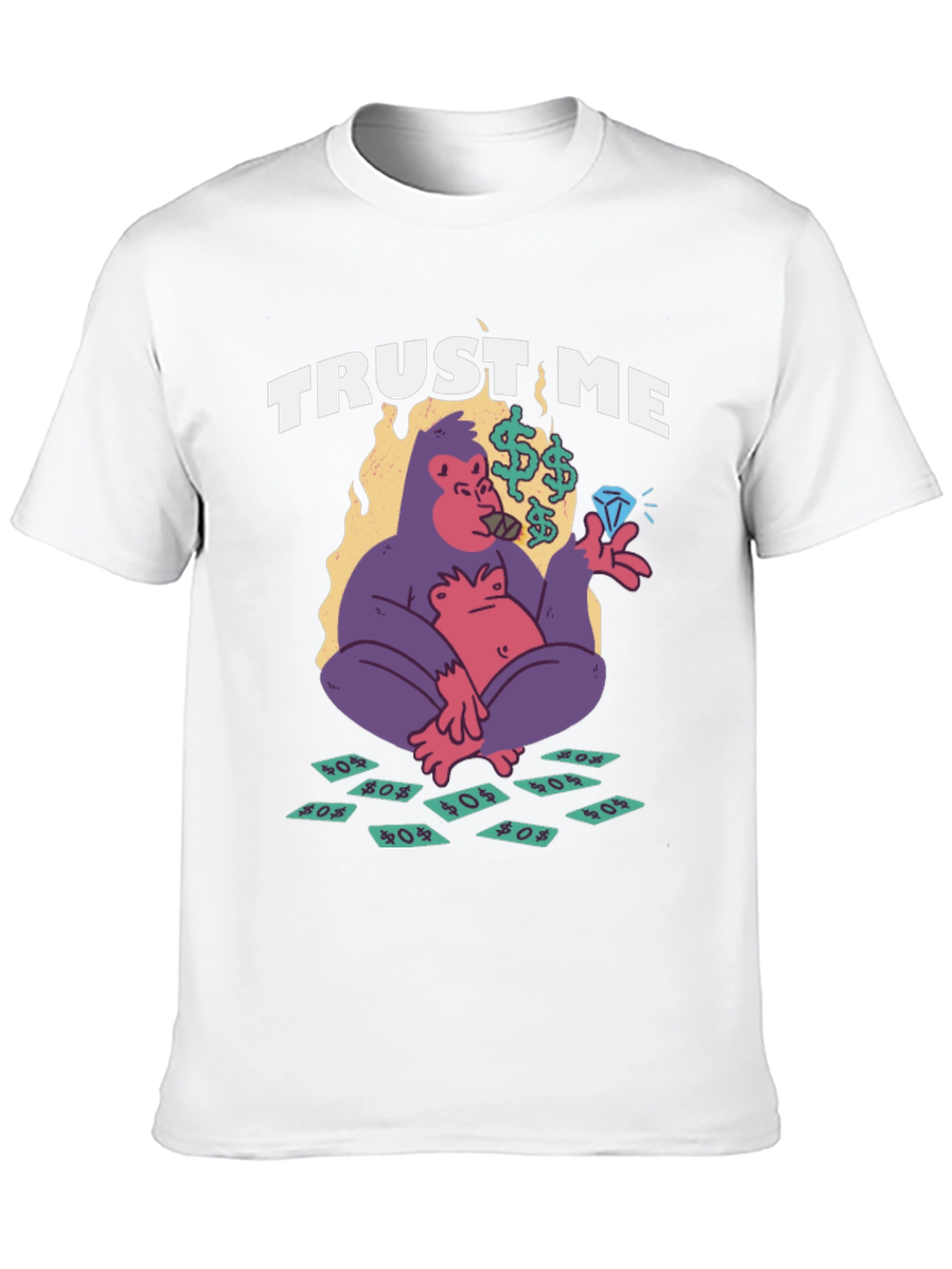 Black Trust Me Gorilla Graphic Tee view 10