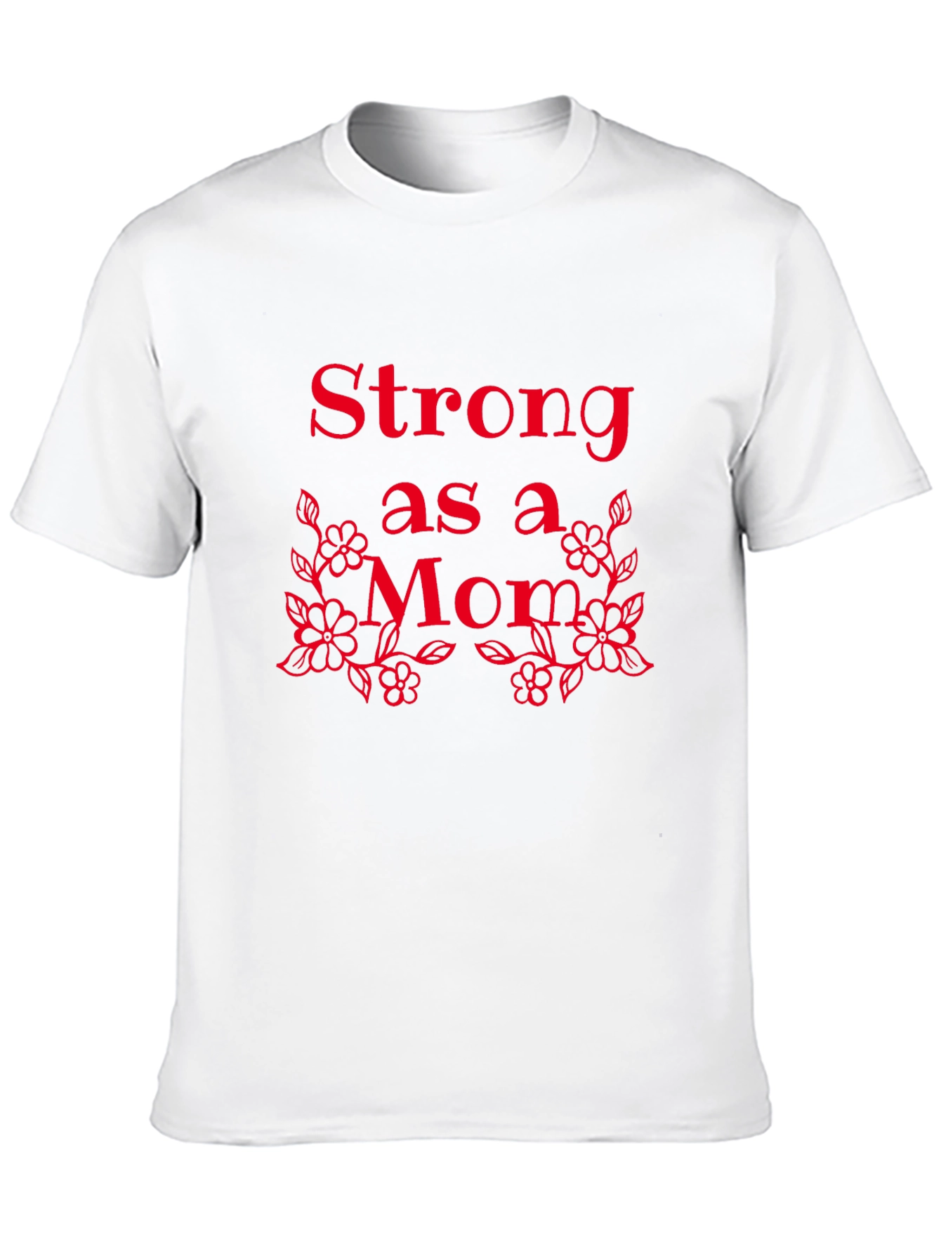 Black Strong as a Mom Graphic Tee - Black view 10