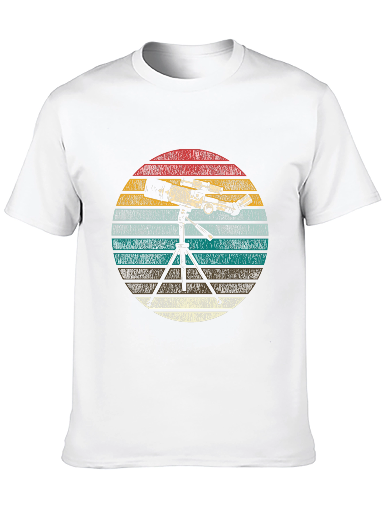 Black Telescope Graphic Print Tee - Astronomy Lover Gift view 10