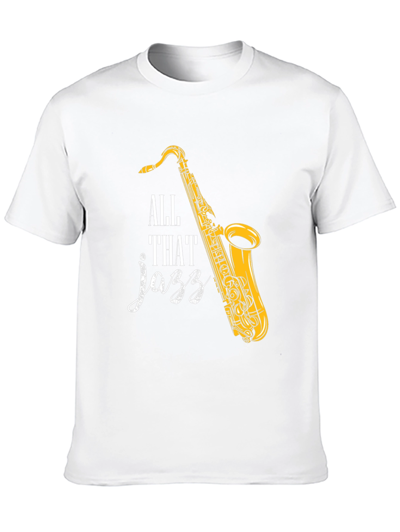 Black All That Jazz Saxophone Graphic T-Shirt view 10