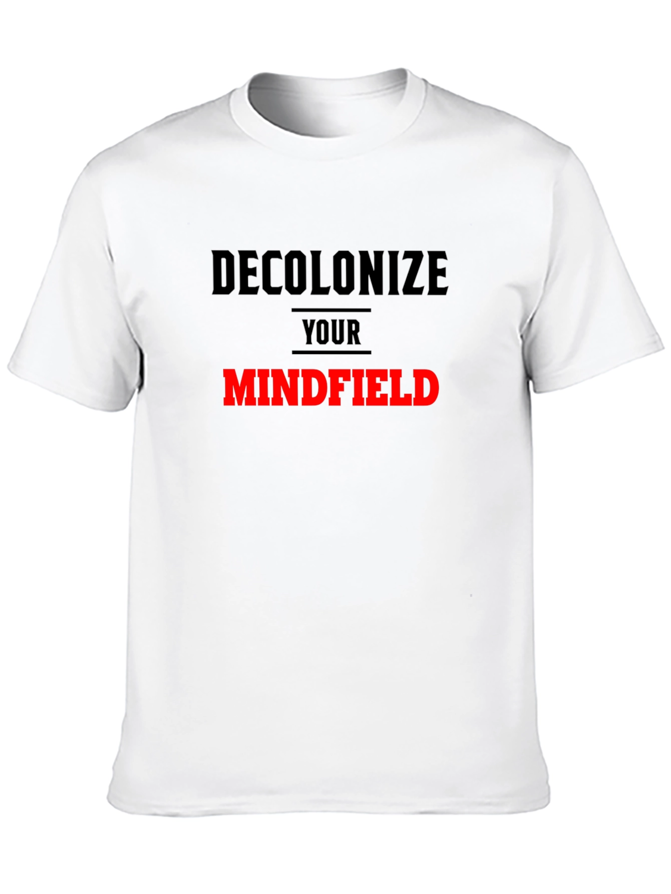 Black Decolonize Your Mindfield Graphic Tee view 10