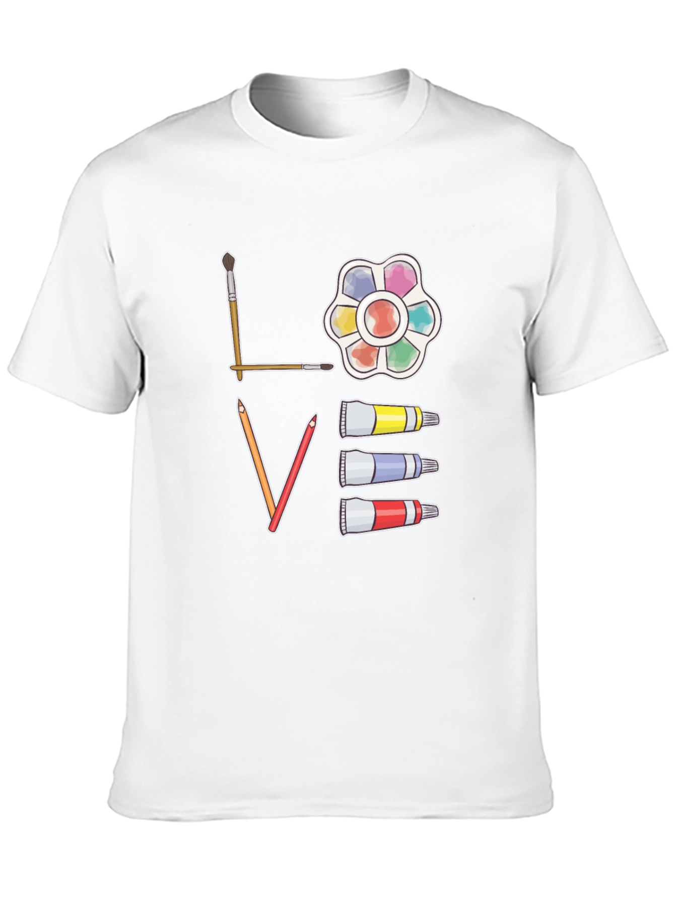 Black Artist "Love" Graphic Tee - Black Cotton view 10