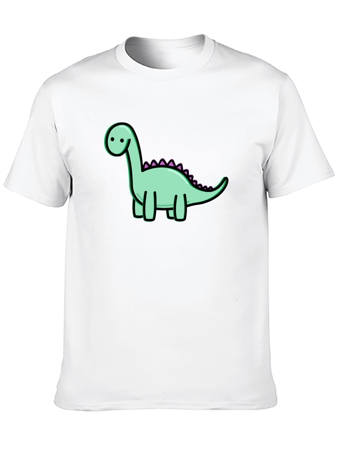 Black Dinosaur Graphic Tee - Casual Cotton T-Shirt view 10