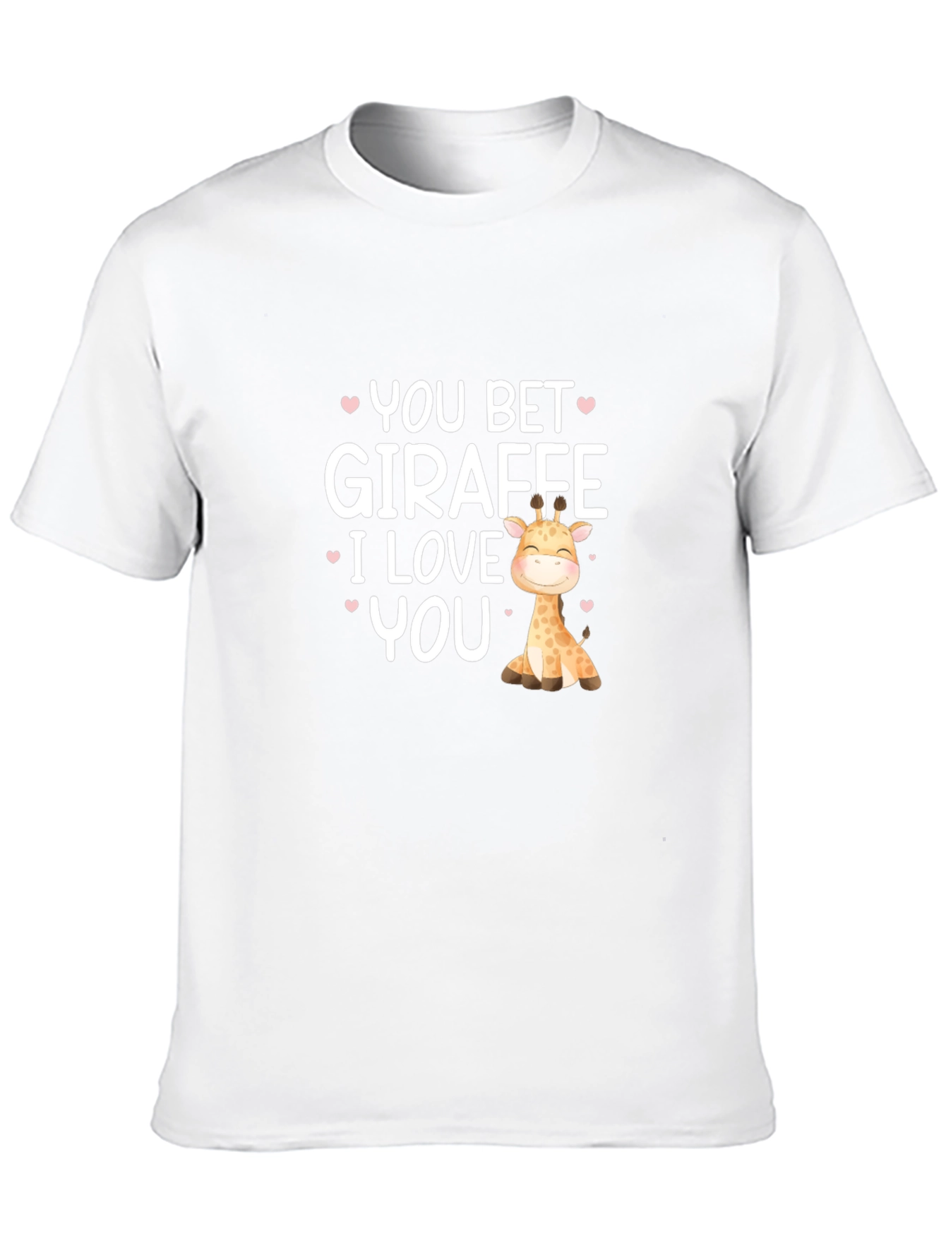 Black You Bet Giraffe I Love You Black T-Shirt view 10