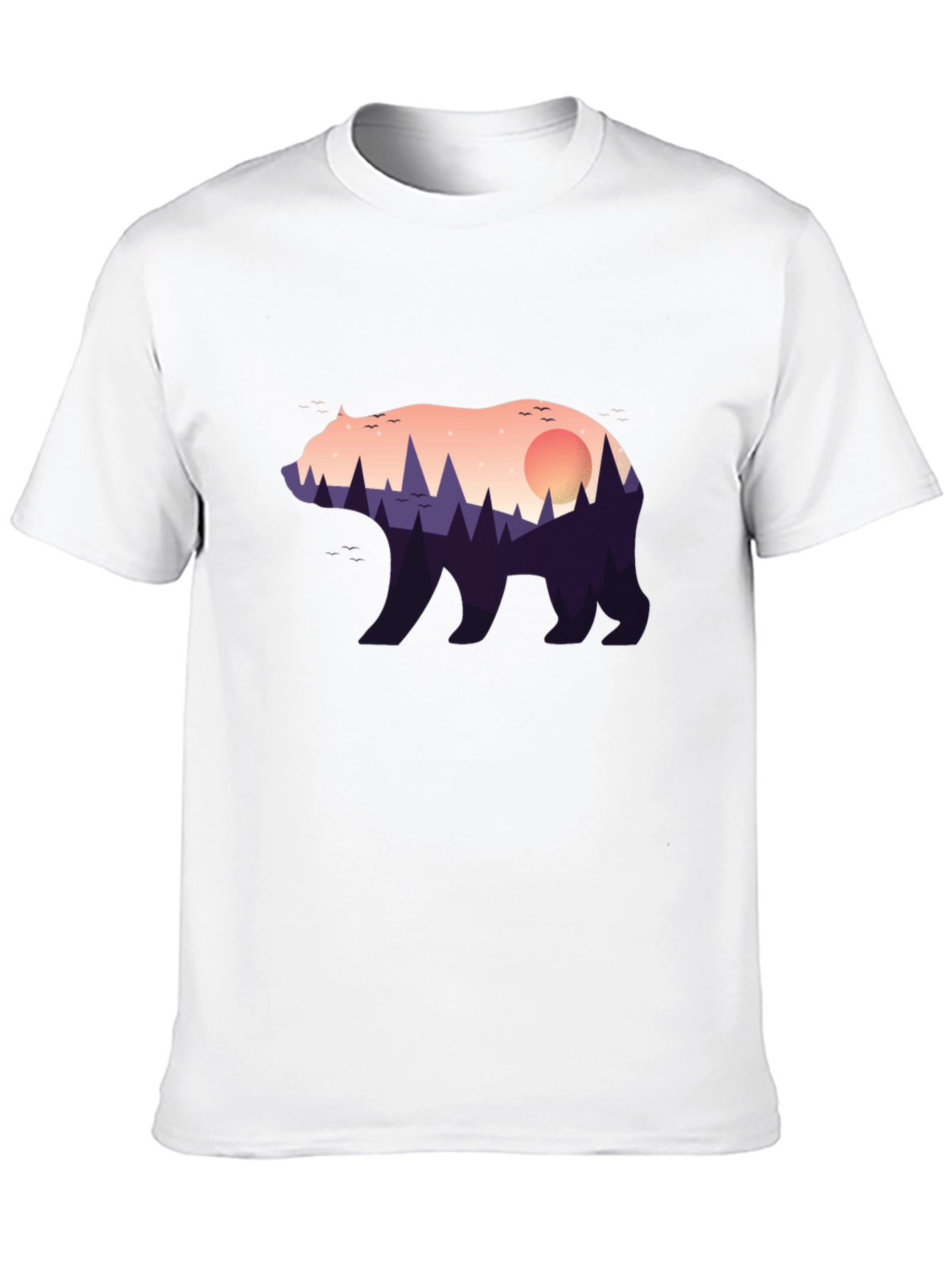 Black Nature Bear Graphic Tee - Stylish Menswear view 10