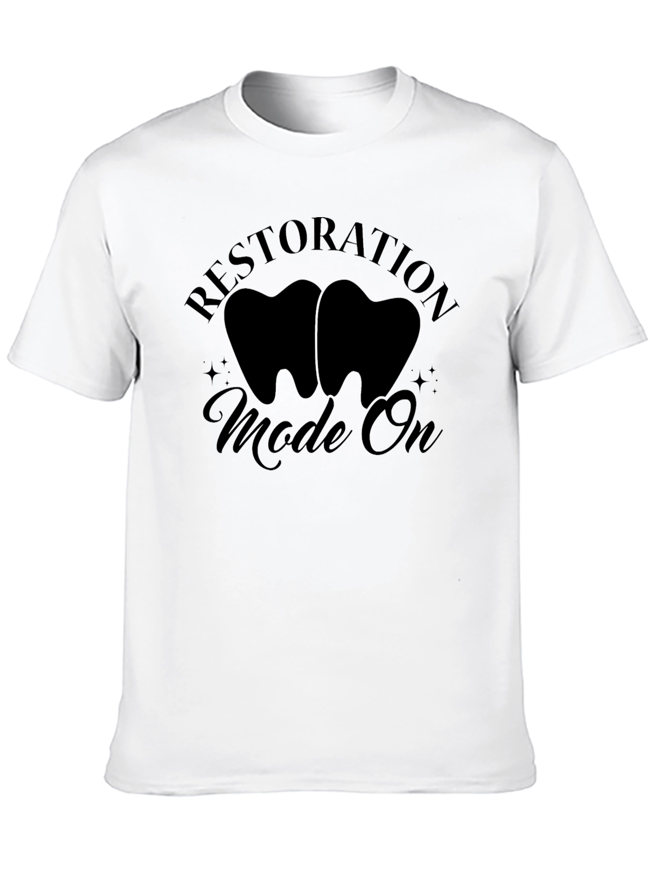 Black Restoration Mode On T-Shirt - Dentist Gift view 10