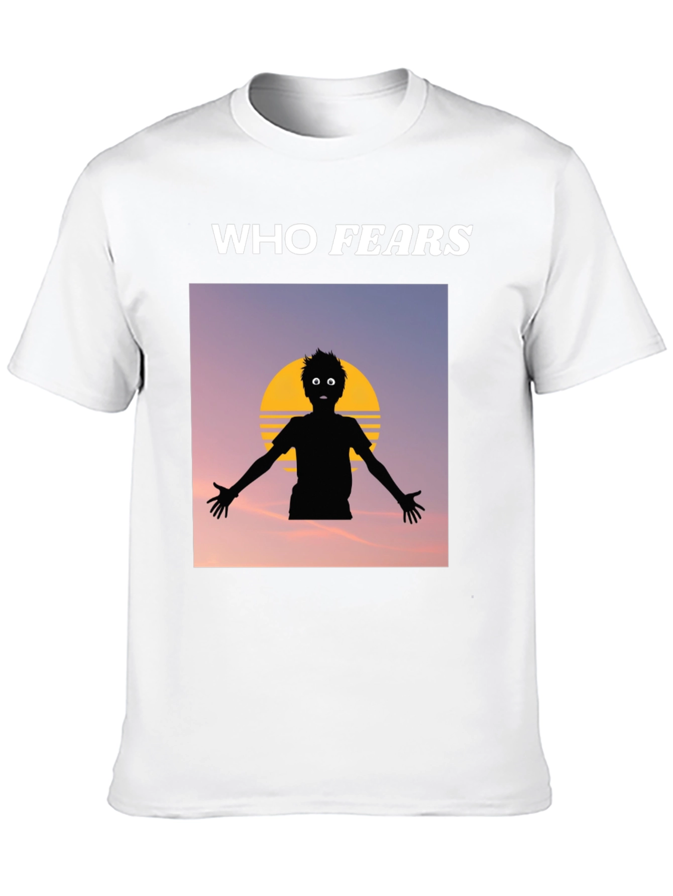 Black Who Fears T-Shirt, Graphic Tee, Cotton Blend view 10