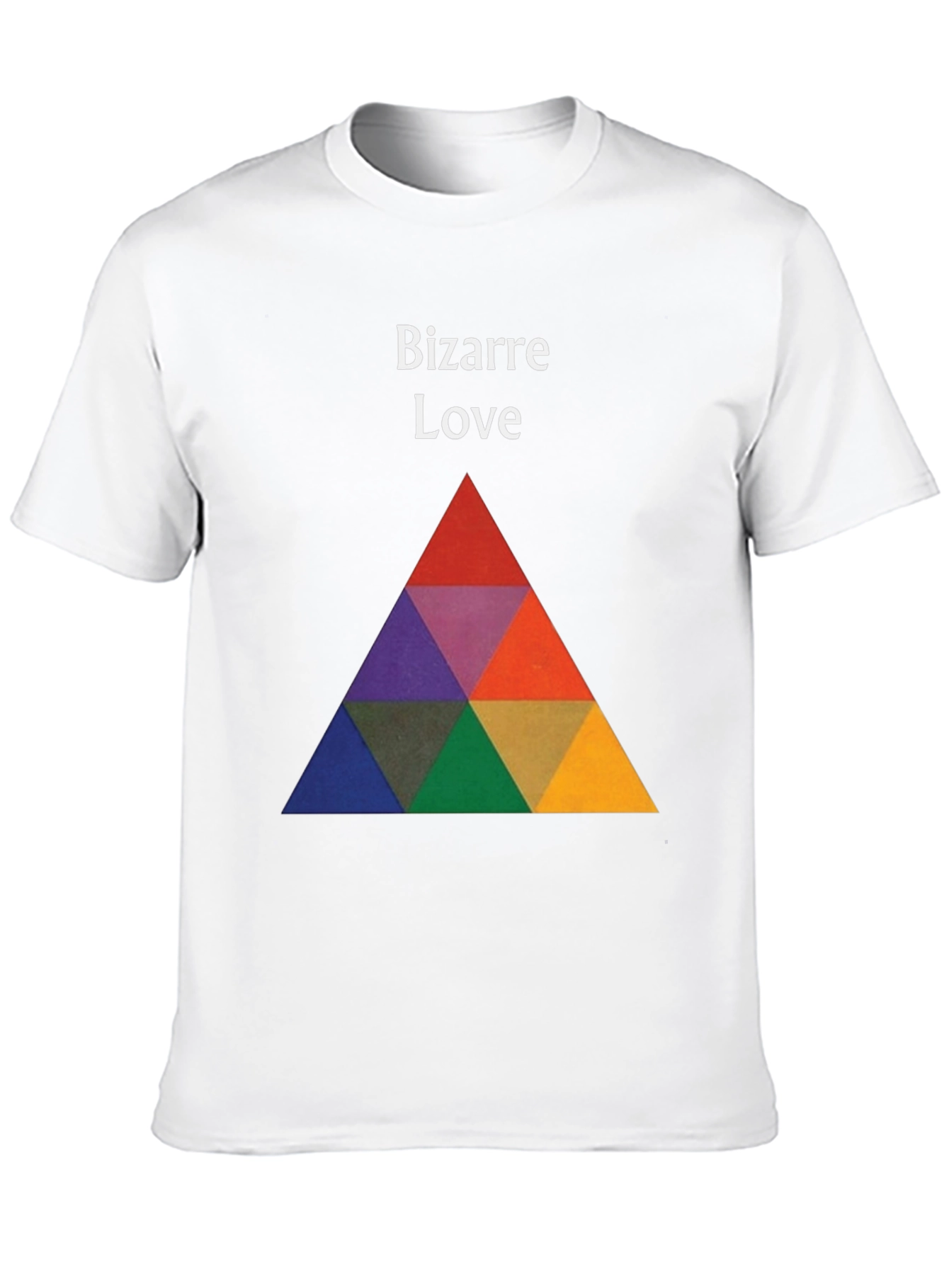 Black Bizarre Love Graphic Tee - Bold Triangle Design view 10