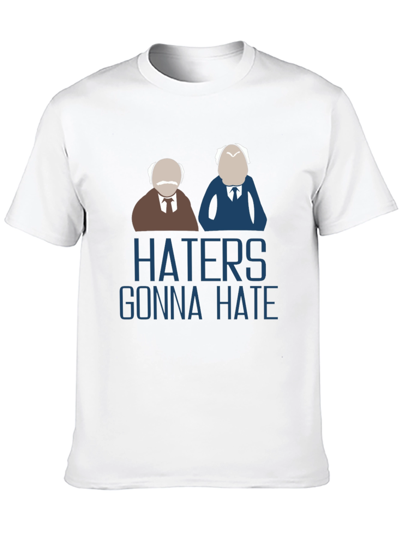 Black Haters Gonna Hate Black T-Shirt view 10