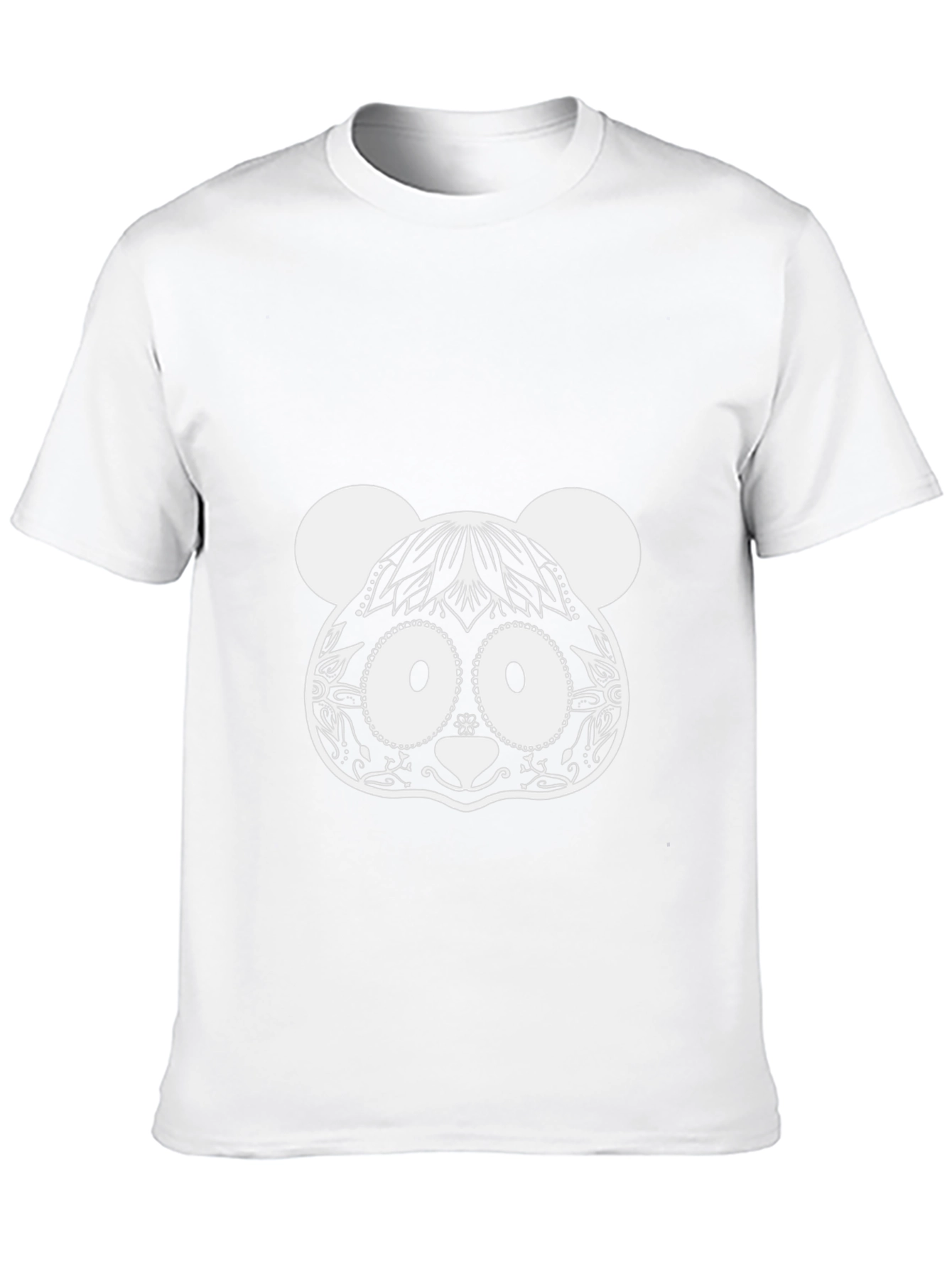 Black Cool Panda Graphic Tee - Black Cotton Blend view 10