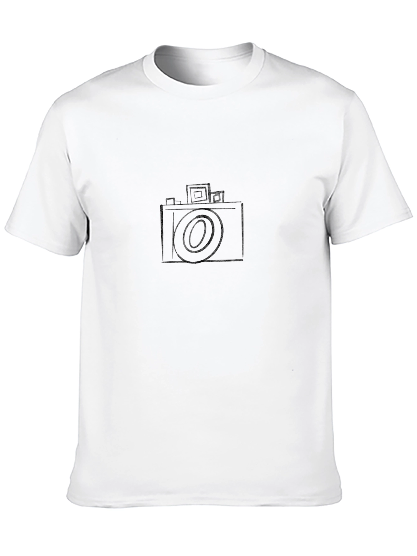 Black Classic Camera Graphic Black T-Shirt view 10
