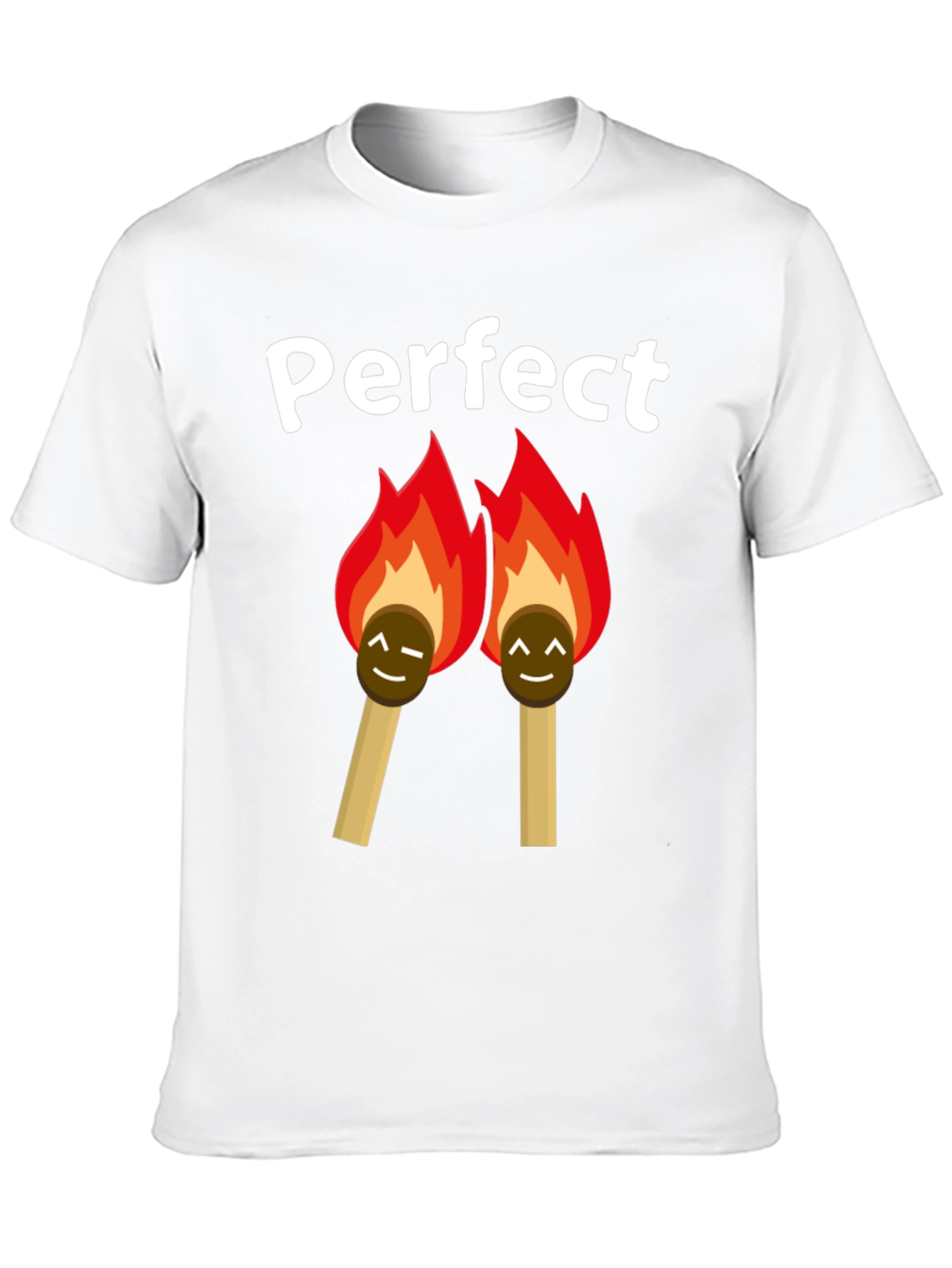 Black Perfect Match T-Shirt - Novelty Graphic Tee view 10