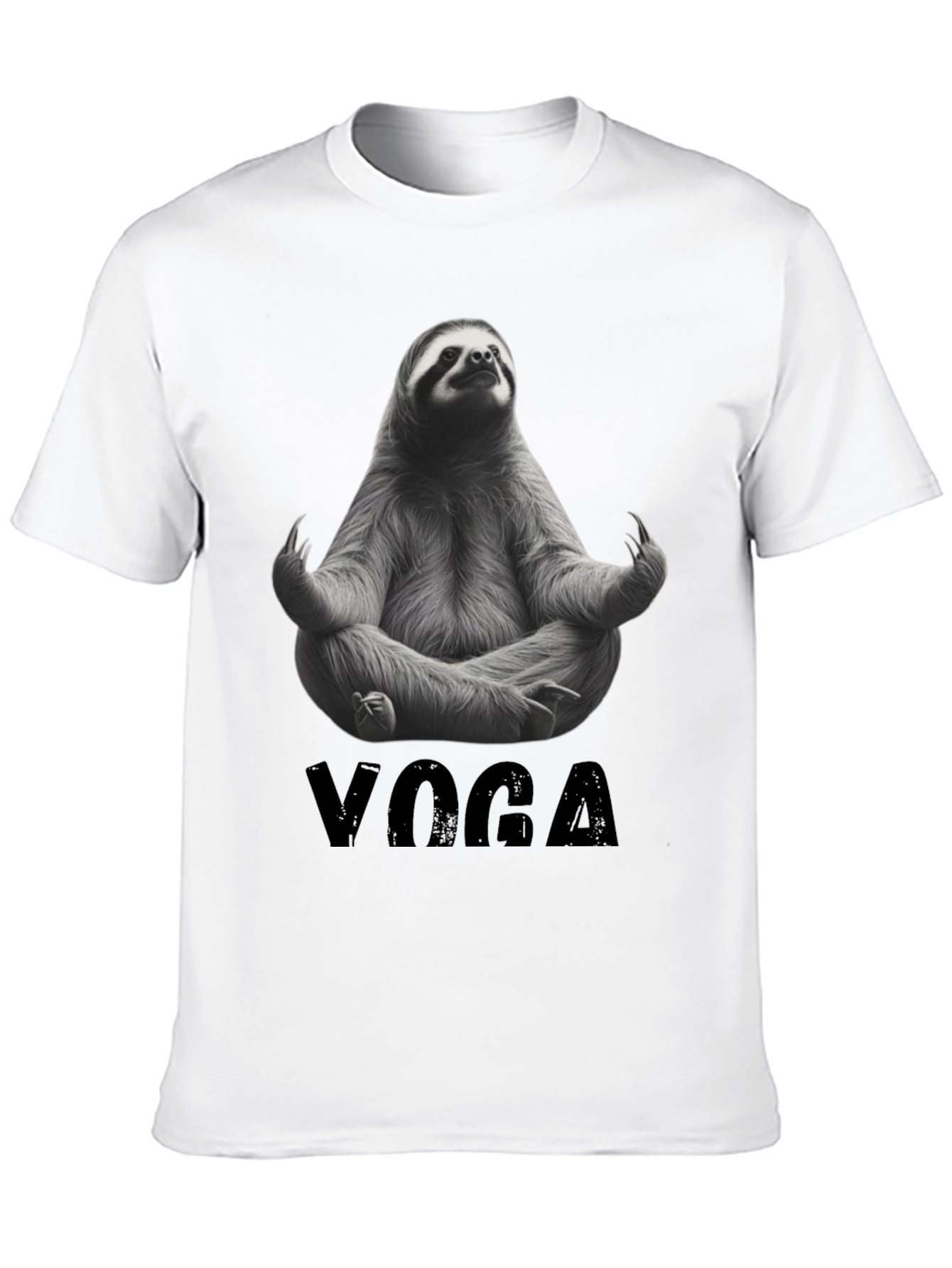 Black Sloth Yoga Graphic Tee - Relax & Unwind view 10