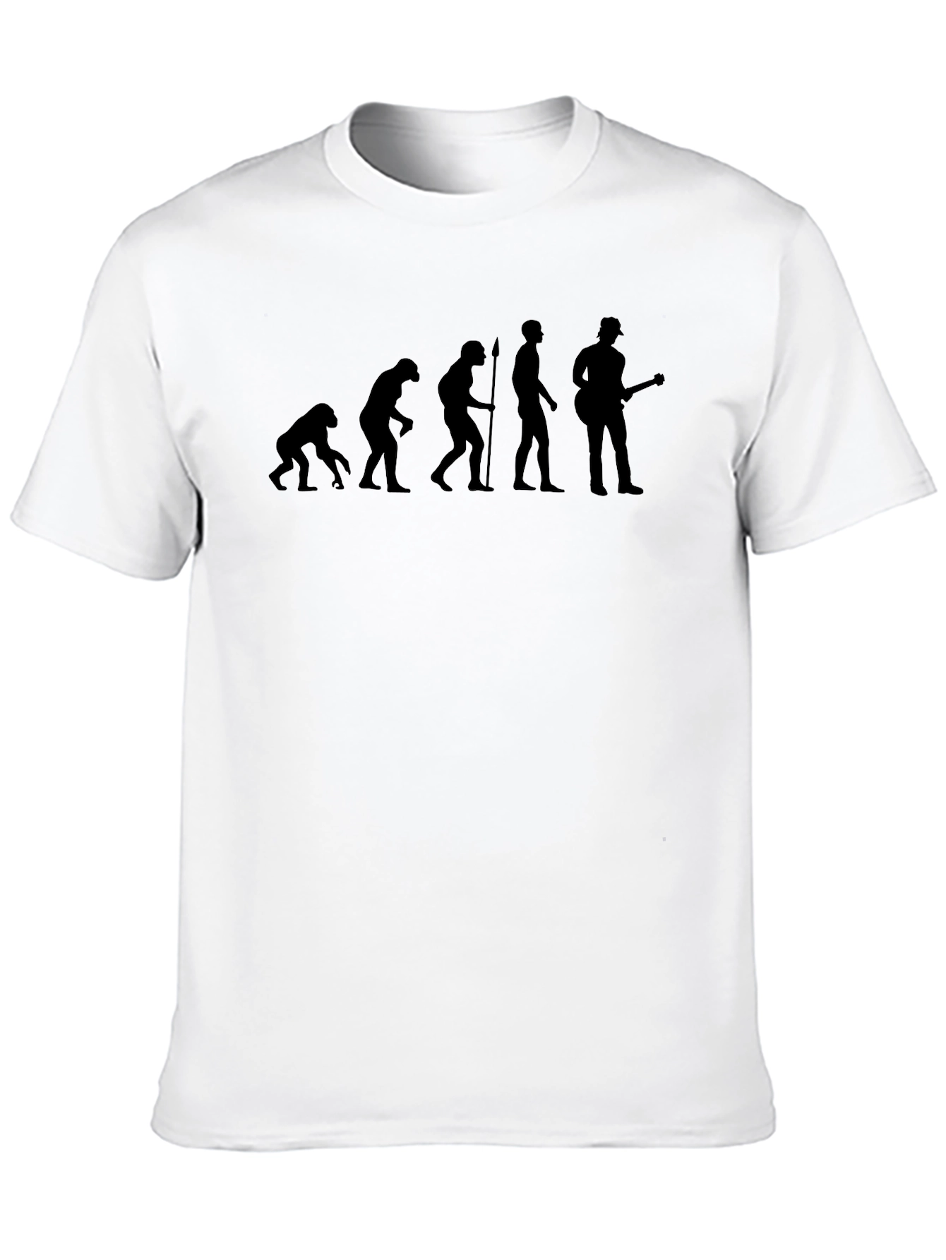 Black Evolution of Man T-Shirt - Guitarist view 10