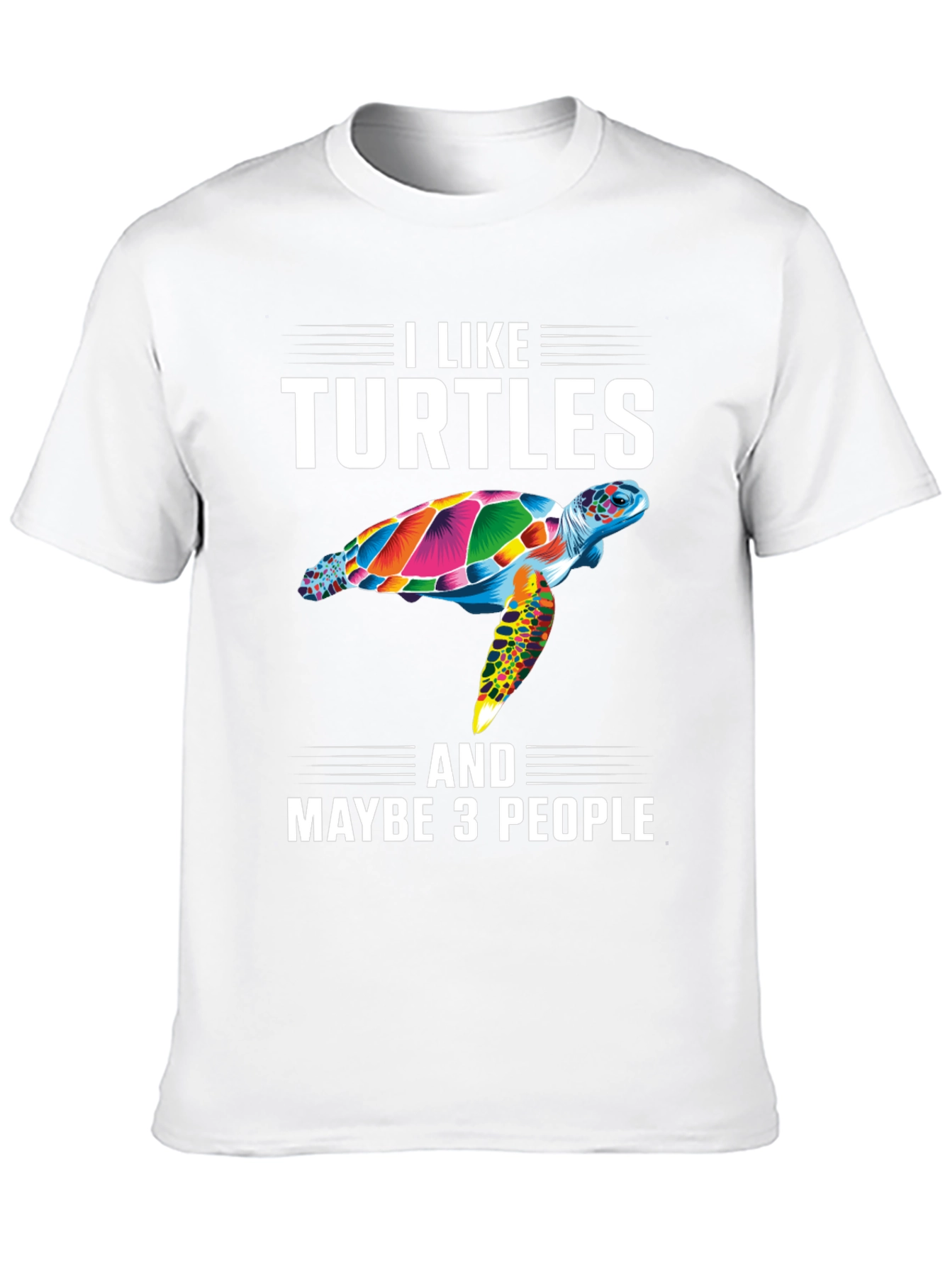 Black I Like Turtles T-Shirt - Funny Sea Turtle Graphic Tee view 10
