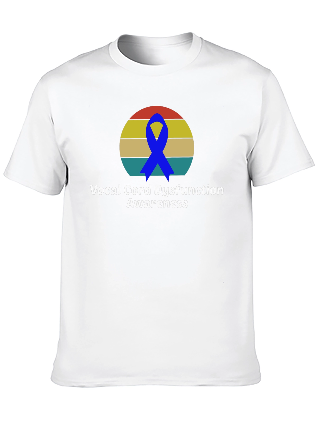Black Vocal Cord Dysfunction Awareness T-Shirt view 10