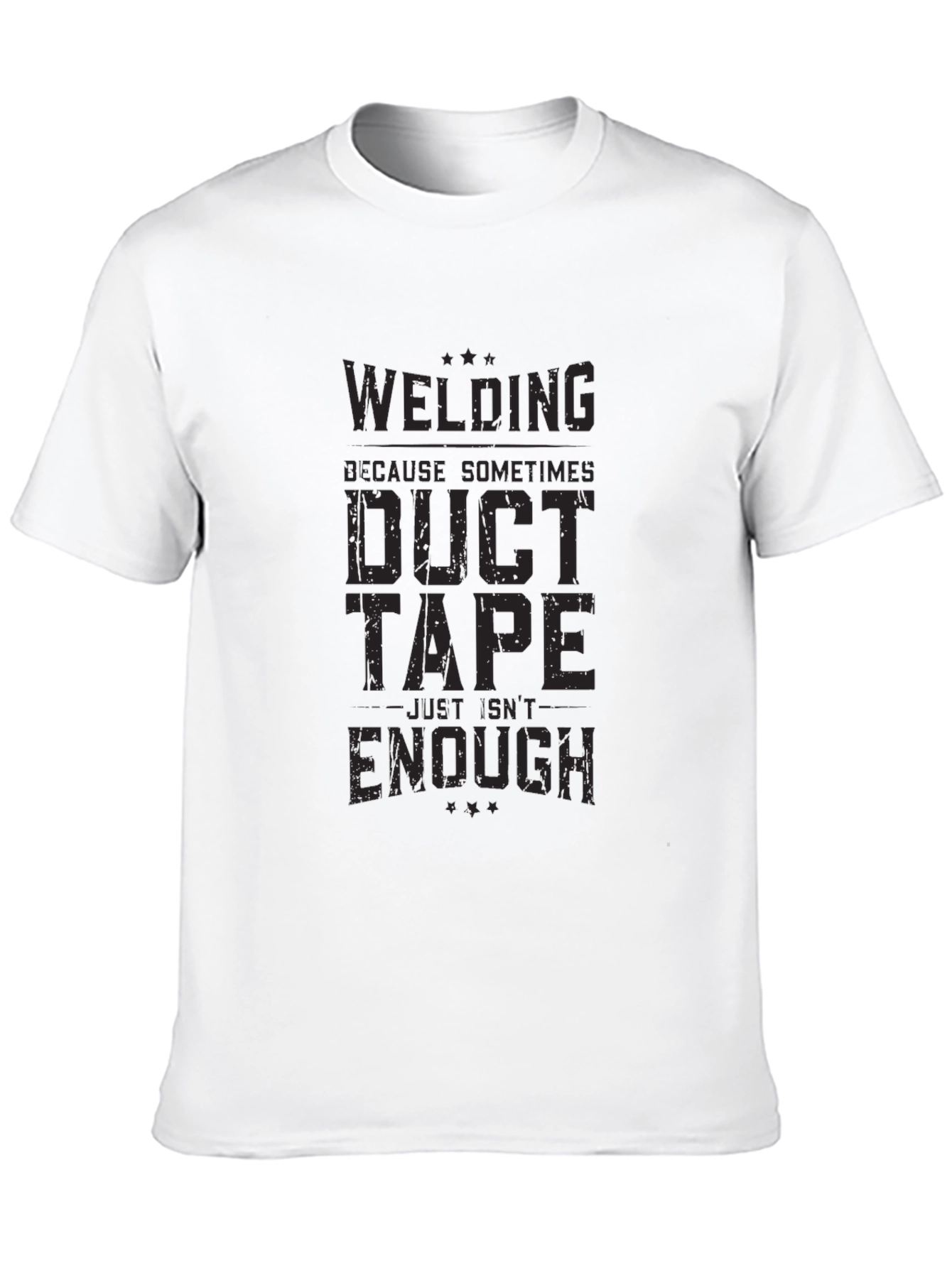 Black Welding Duct Tape T-Shirt view 10