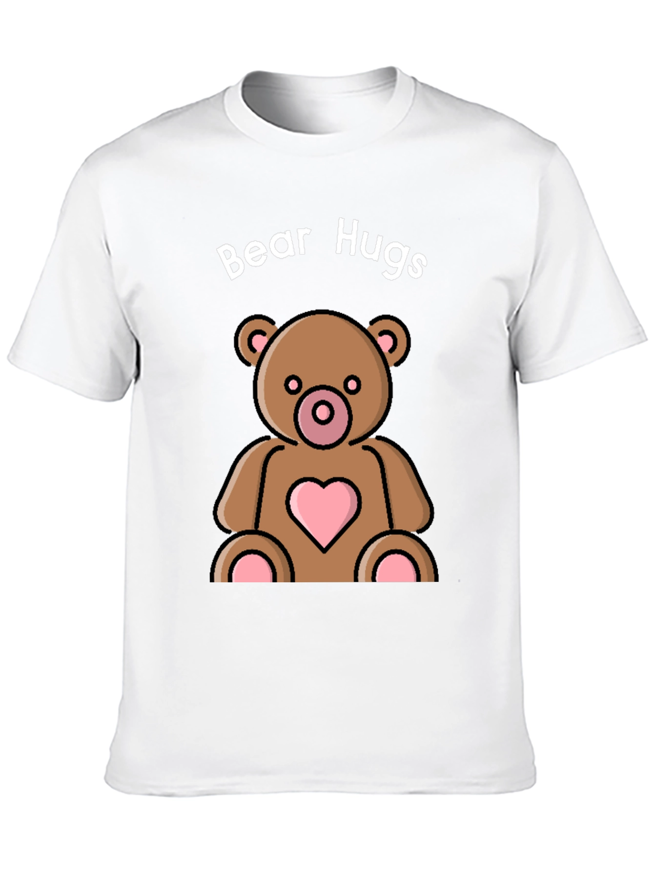 Black Bear Hugs Graphic Tee - Cute & Comfy view 10