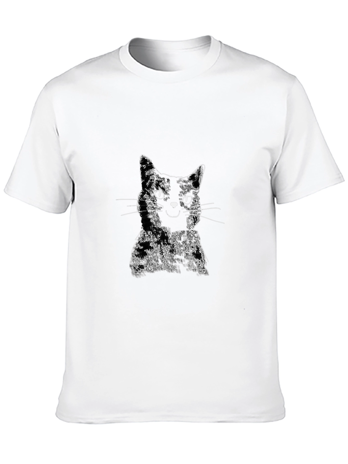 Black Black Cat Graphic T-Shirt - Men's Casual Tee view 10