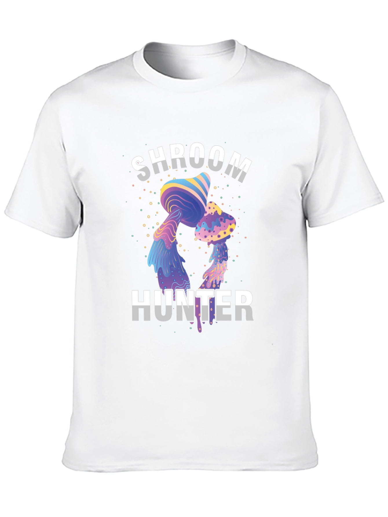 Black Shroom Hunter Tee - Unique Graphic Print T-Shirt view 10