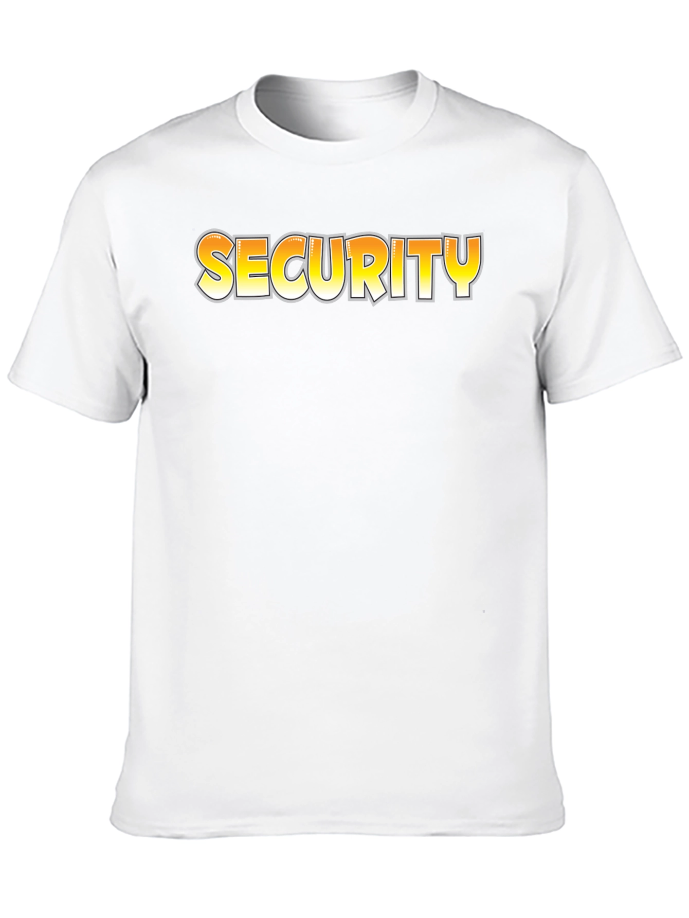 Black Security Graphic Tee - Men's Black Crew Neck T-Shirt view 10