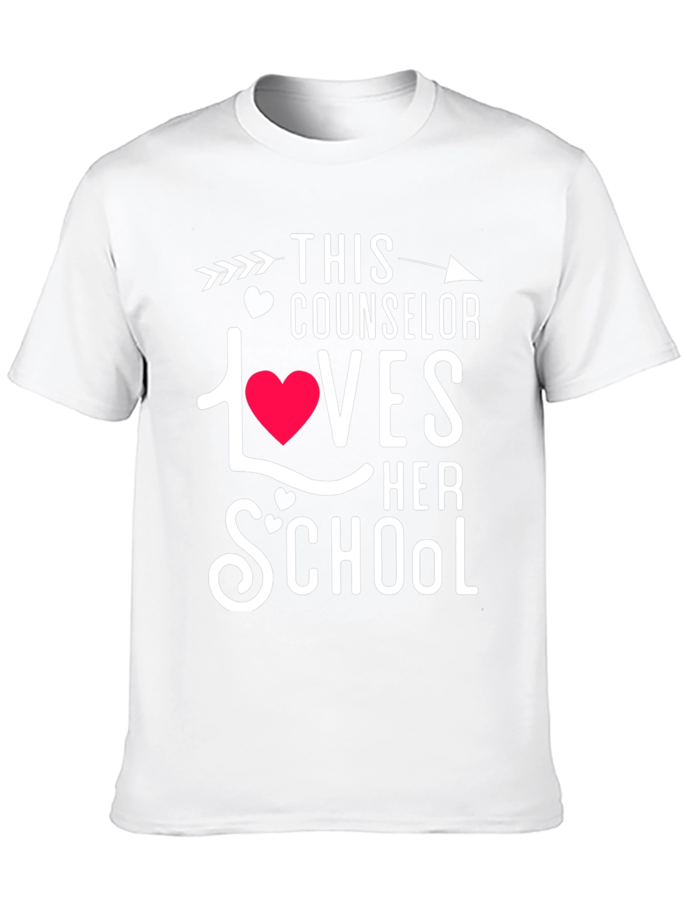Black Counselor Loves School T-Shirt view 10