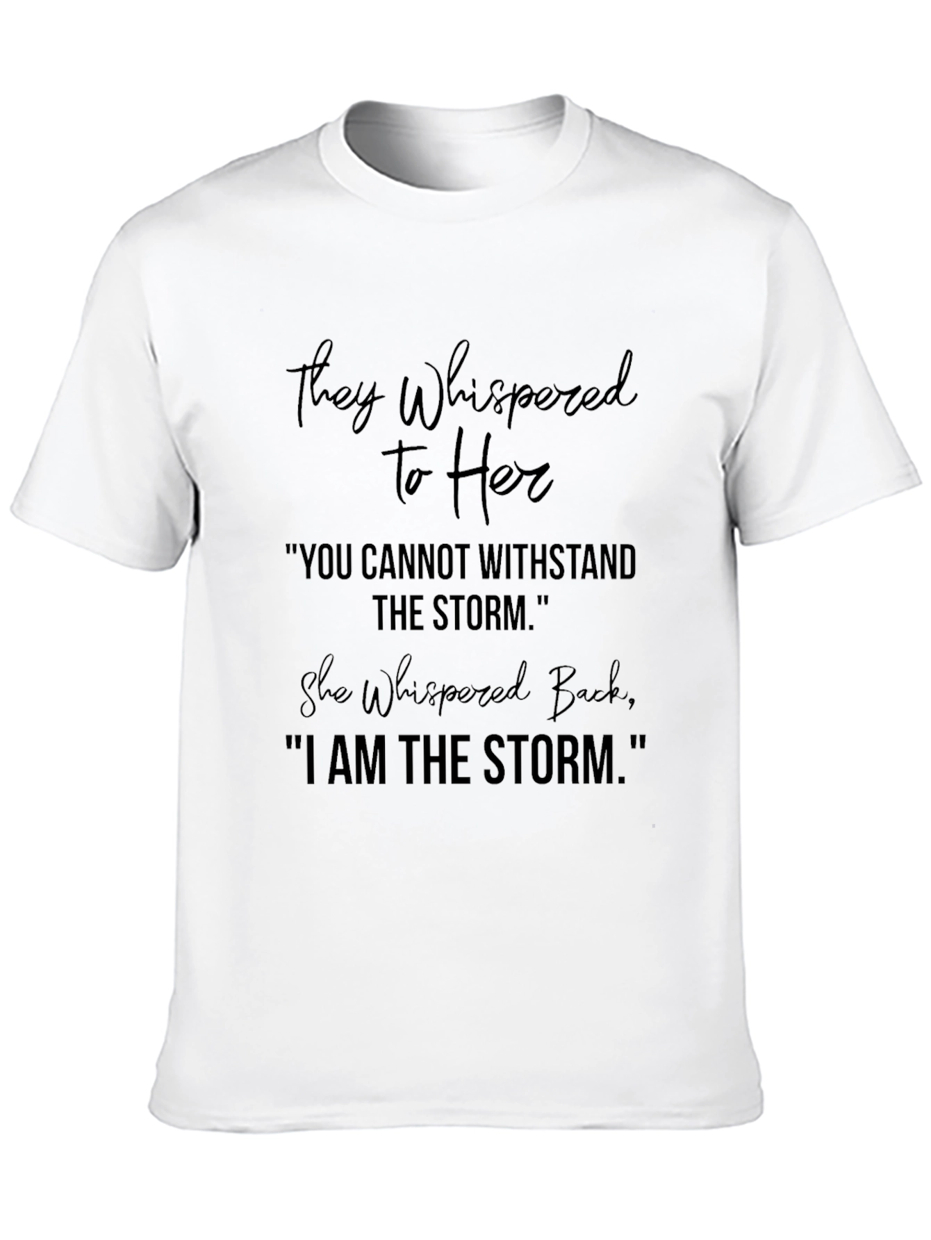 Black I Am The Storm Graphic Tee view 10