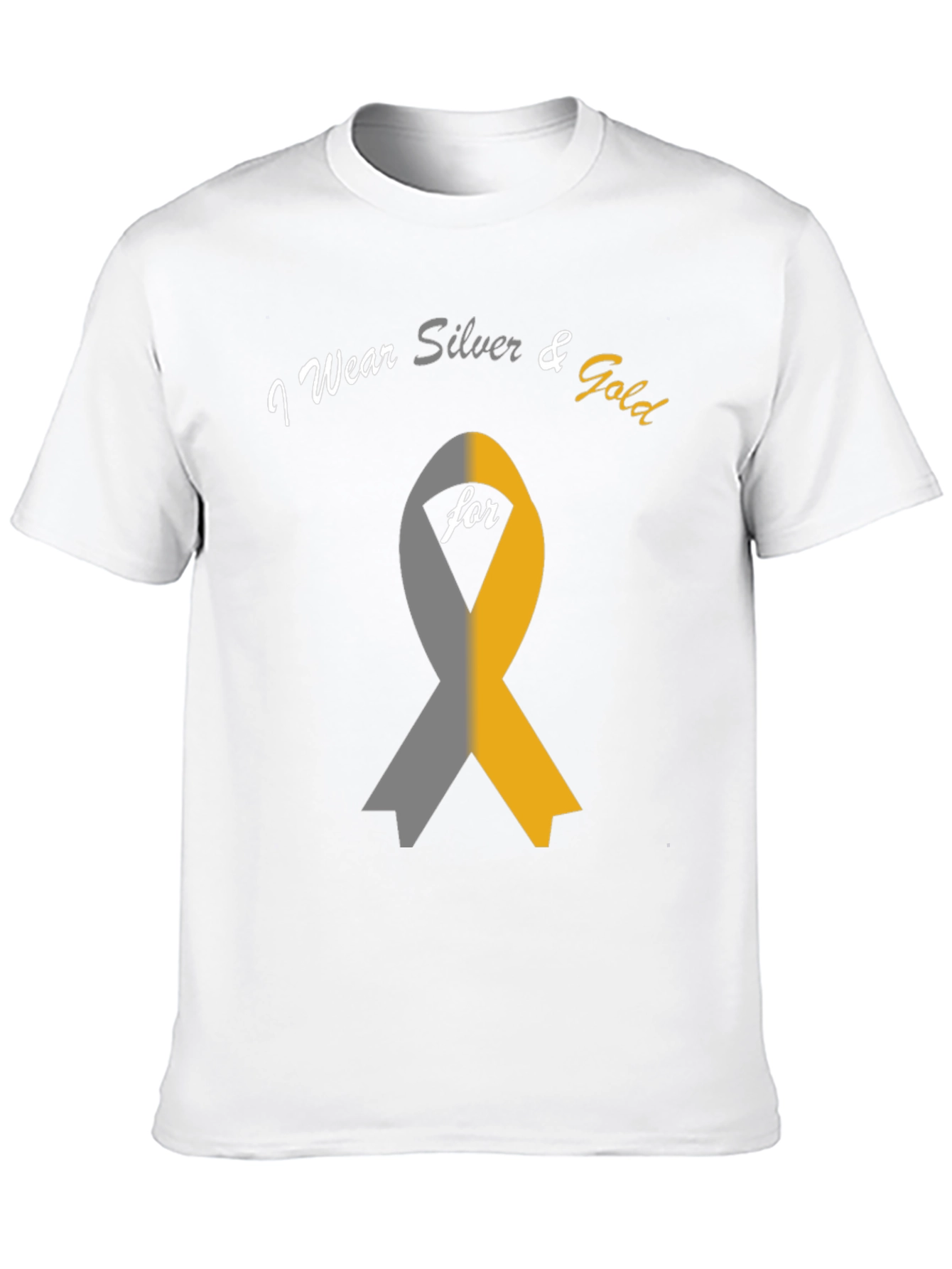 Black I Wear Silver & Gold T-Shirt view 10