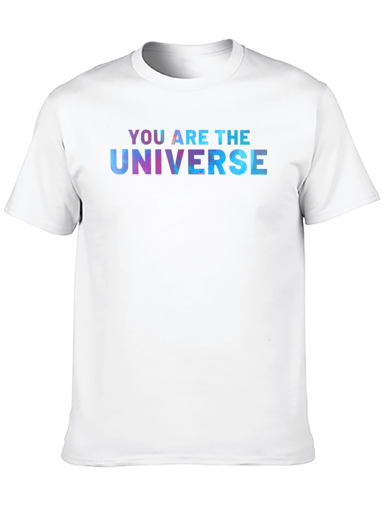 Black You Are The Universe Graphic Tee - Black Cotton T-Shirt view 10