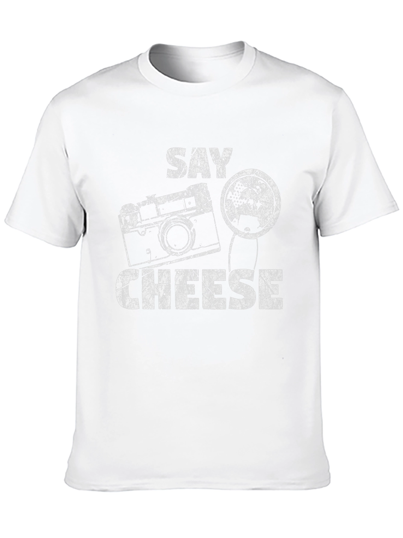 Black Say Cheese Graphic Tee - Retro Camera Design view 10