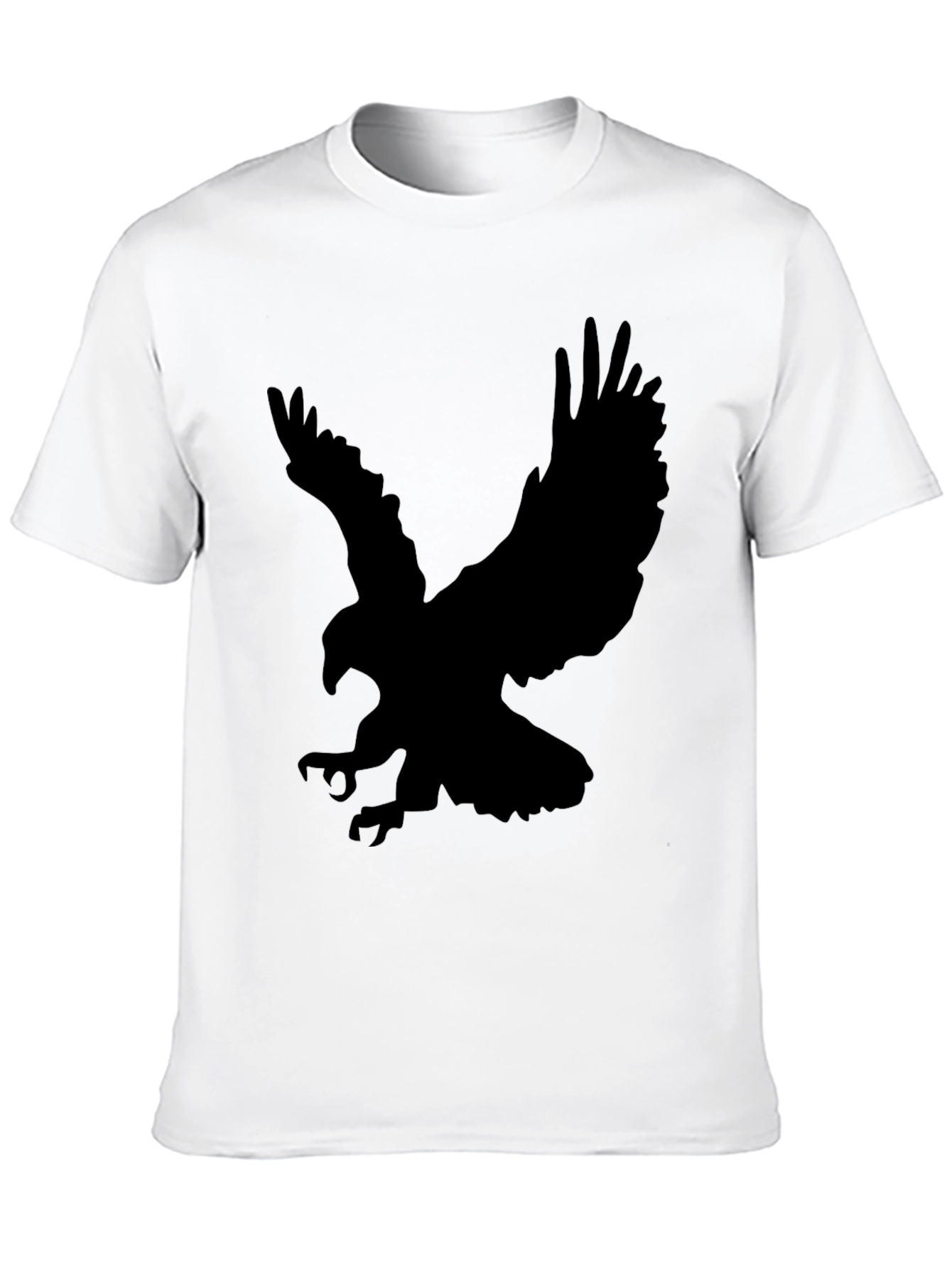 Black Black Eagle Silhouette Graphic T-Shirt view 10