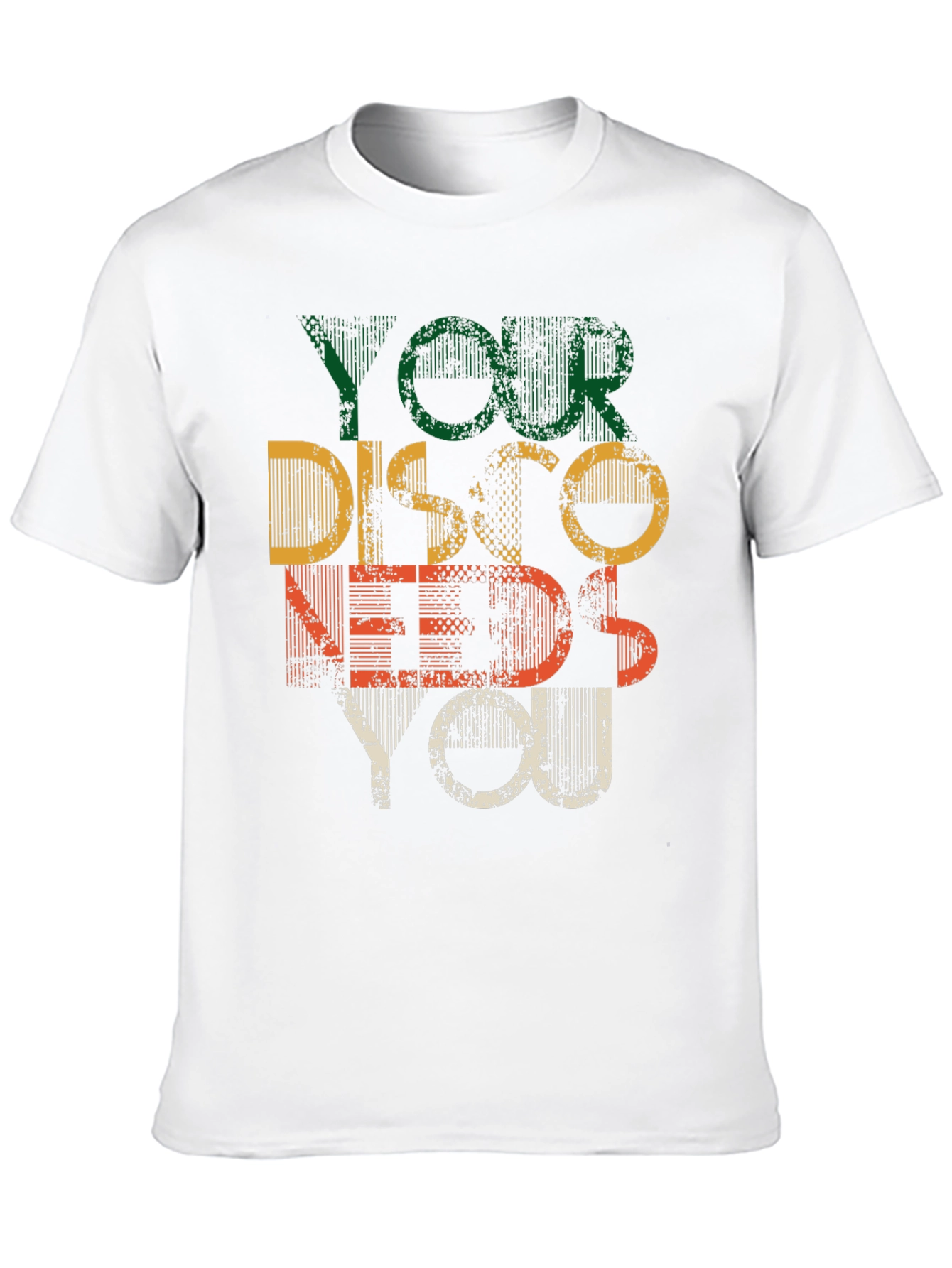 Black Retro Disco Needs You Graphic T-Shirt view 10