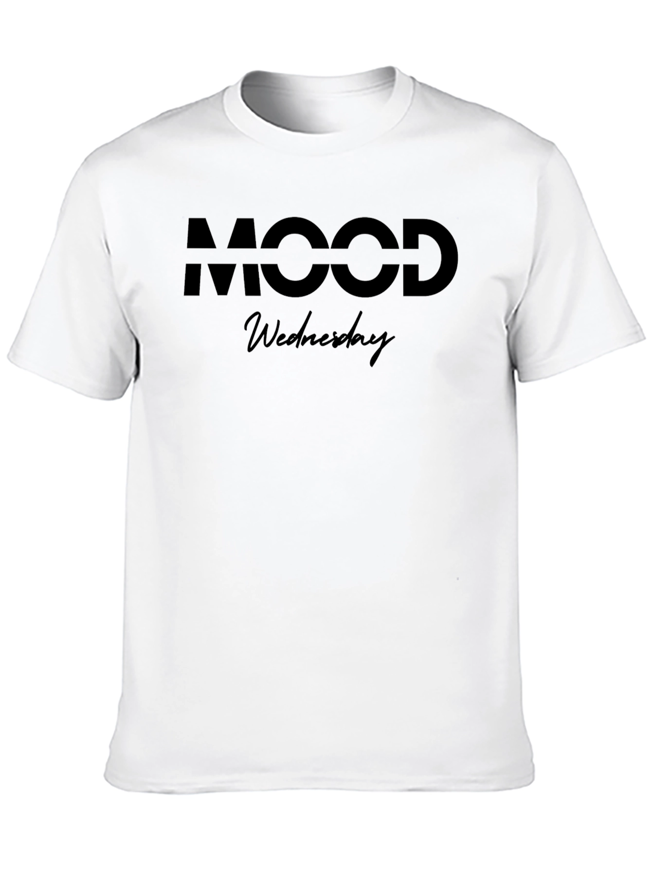 Black Mood Wednesday Graphic T-Shirt - Unisex Casual Tee view 10