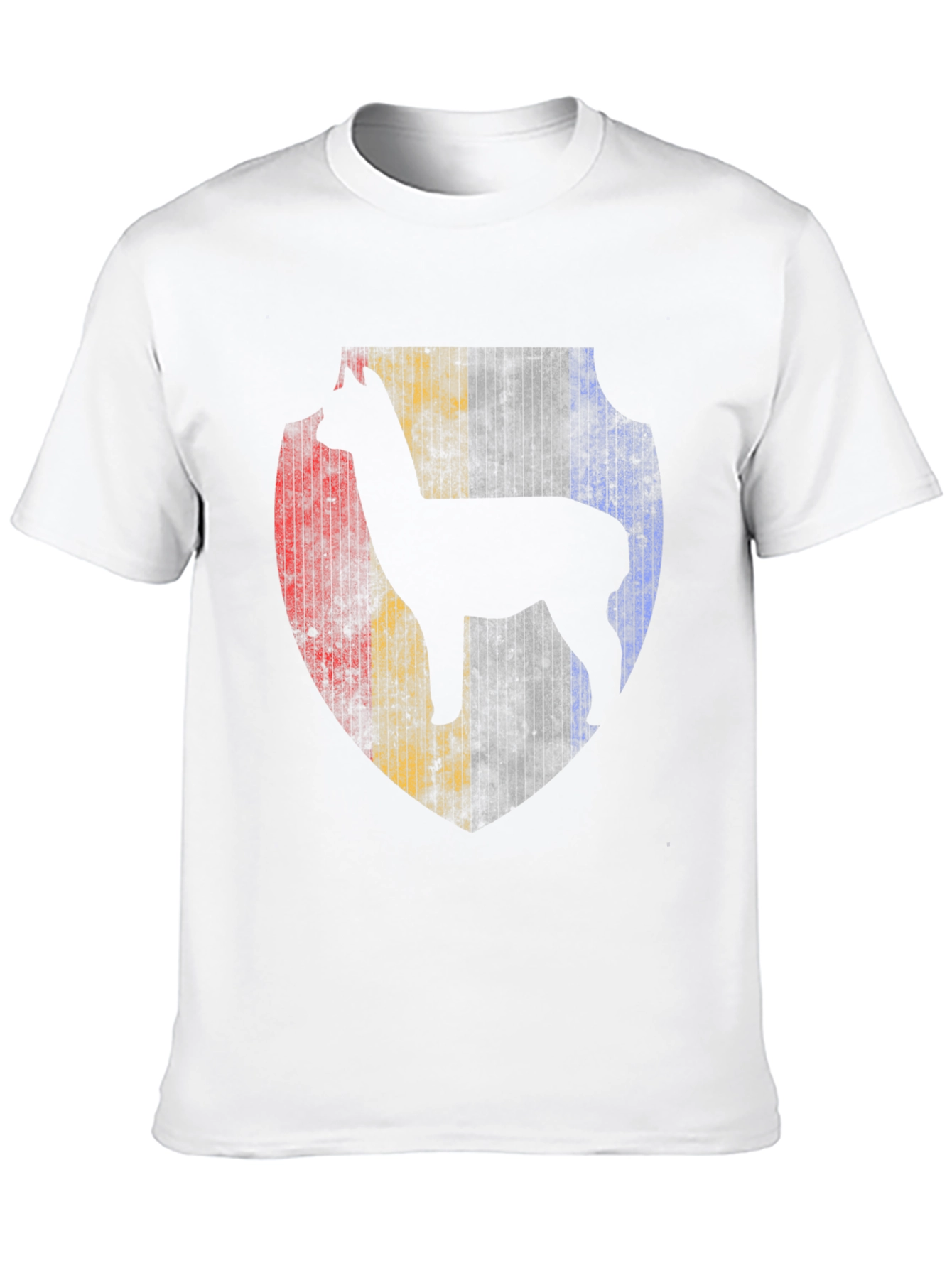 Alpaca Shield Graphic Tee - Men's Black T-Shirt - 10