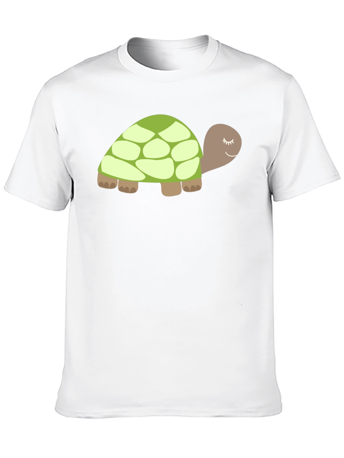 Black Cute Turtle Graphic Tee - Soft Black Cotton view 10
