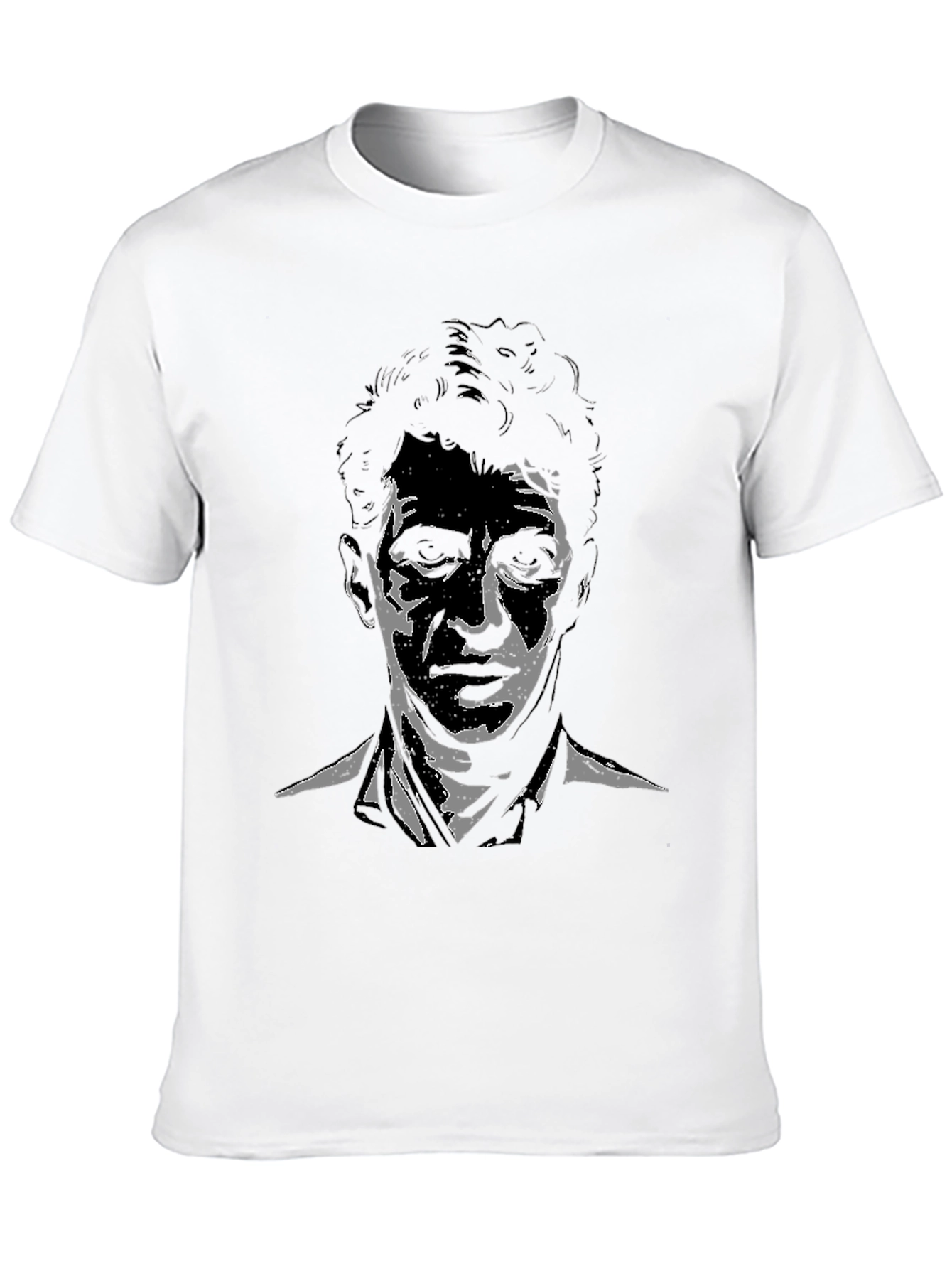 Black Abstract Graphic Print Black T-Shirt view 10