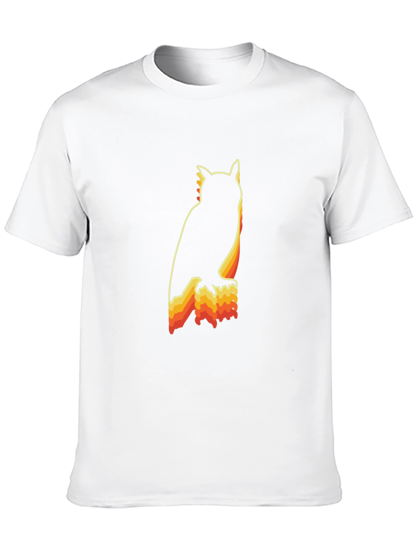 Black Retro Owl Graphic T-Shirt view 10