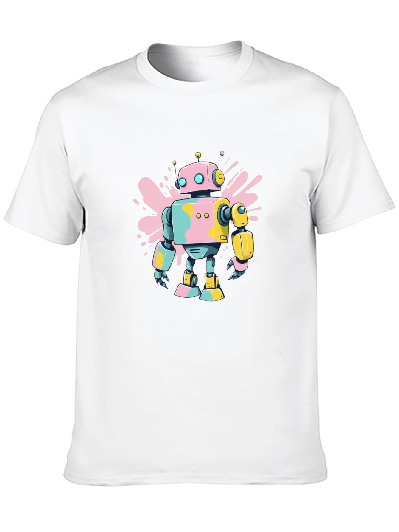 Black Retro Robot T-Shirt - Funky Design view 10